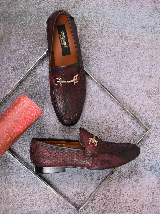 Men, Men Footwear, Maroon Loafers