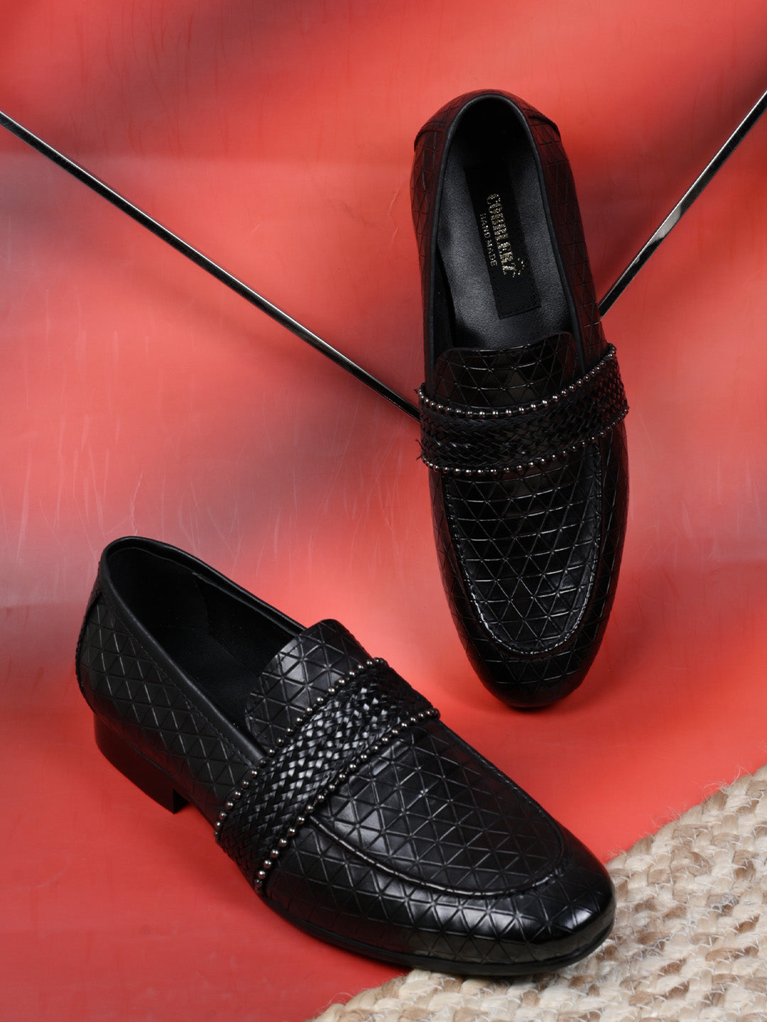 Men, Men Footwear, Black Loafers