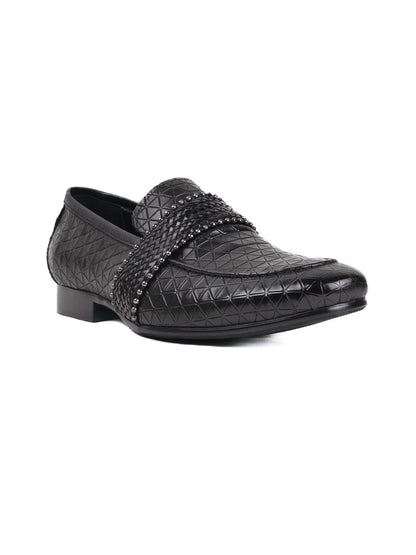 Men, Men Footwear, Black Loafers