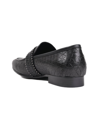 Men, Men Footwear, Black Loafers