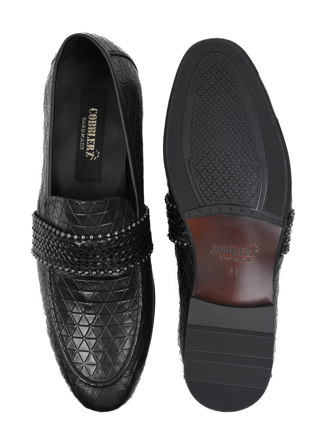 Men, Men Footwear, Black Loafers