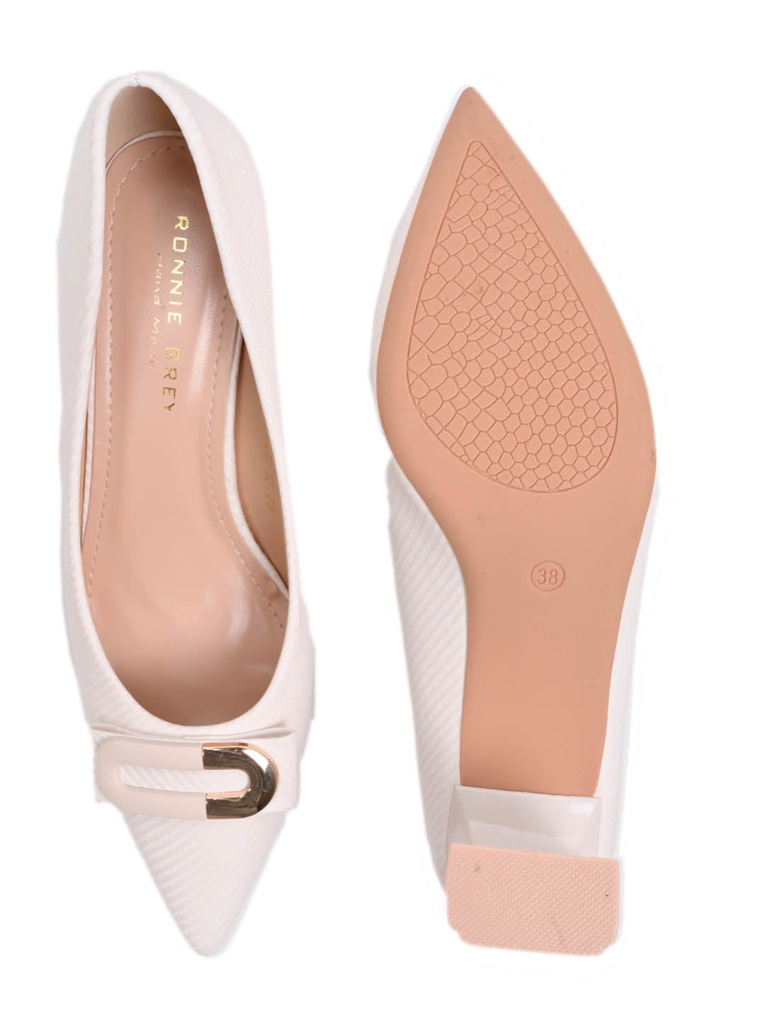 Women, Women Footwear, Beige Pumps