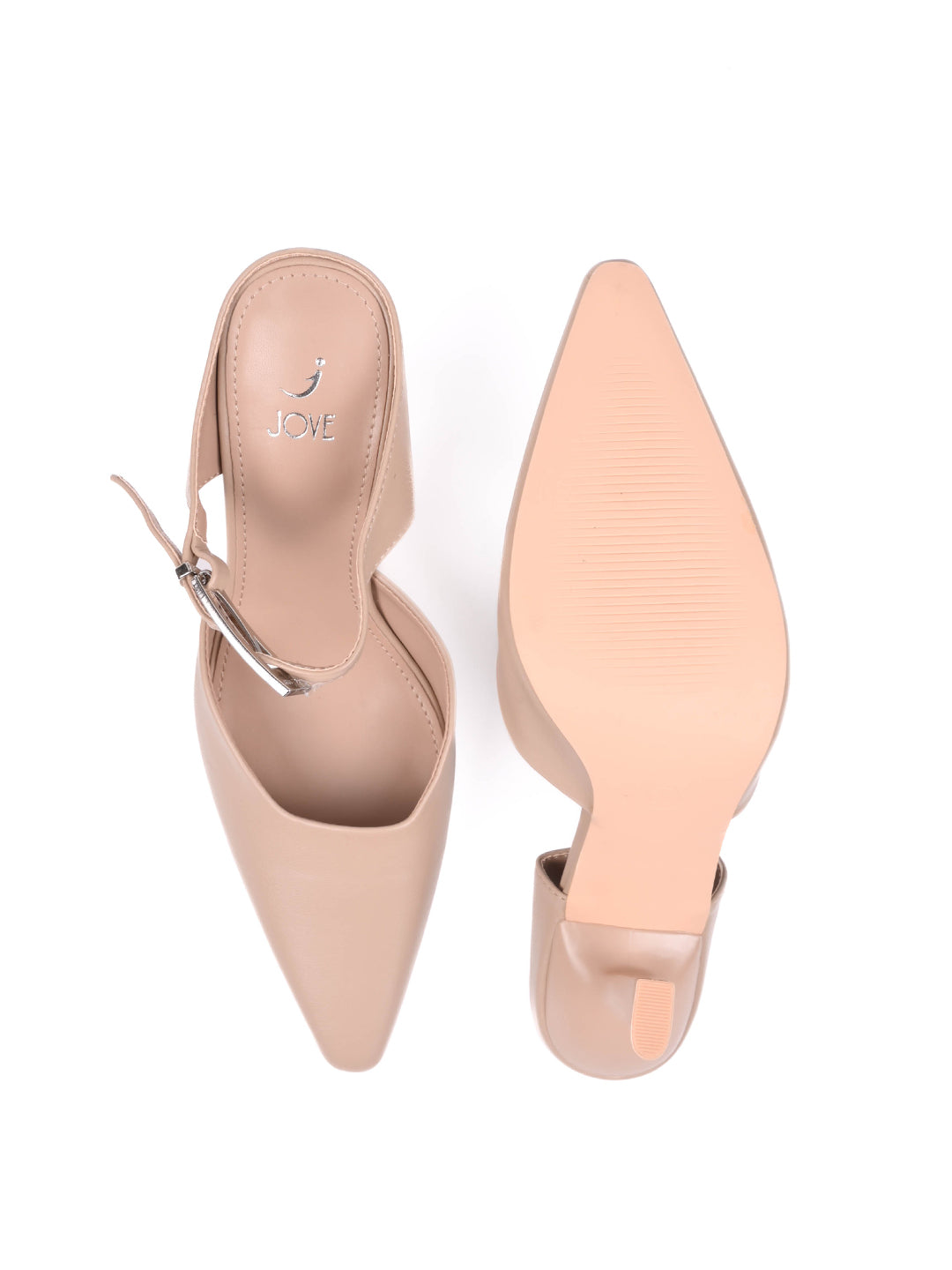 Women, Women Footwear, Beige Pumps