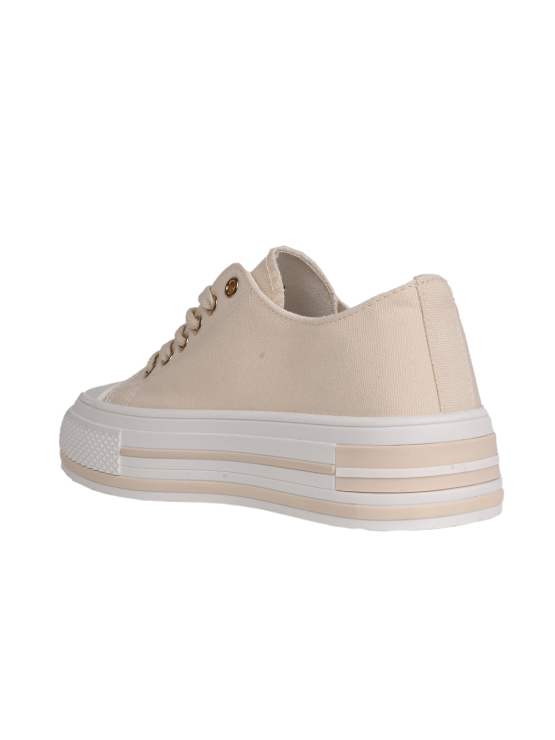 Women, Women Footwear, Beige Sneakers