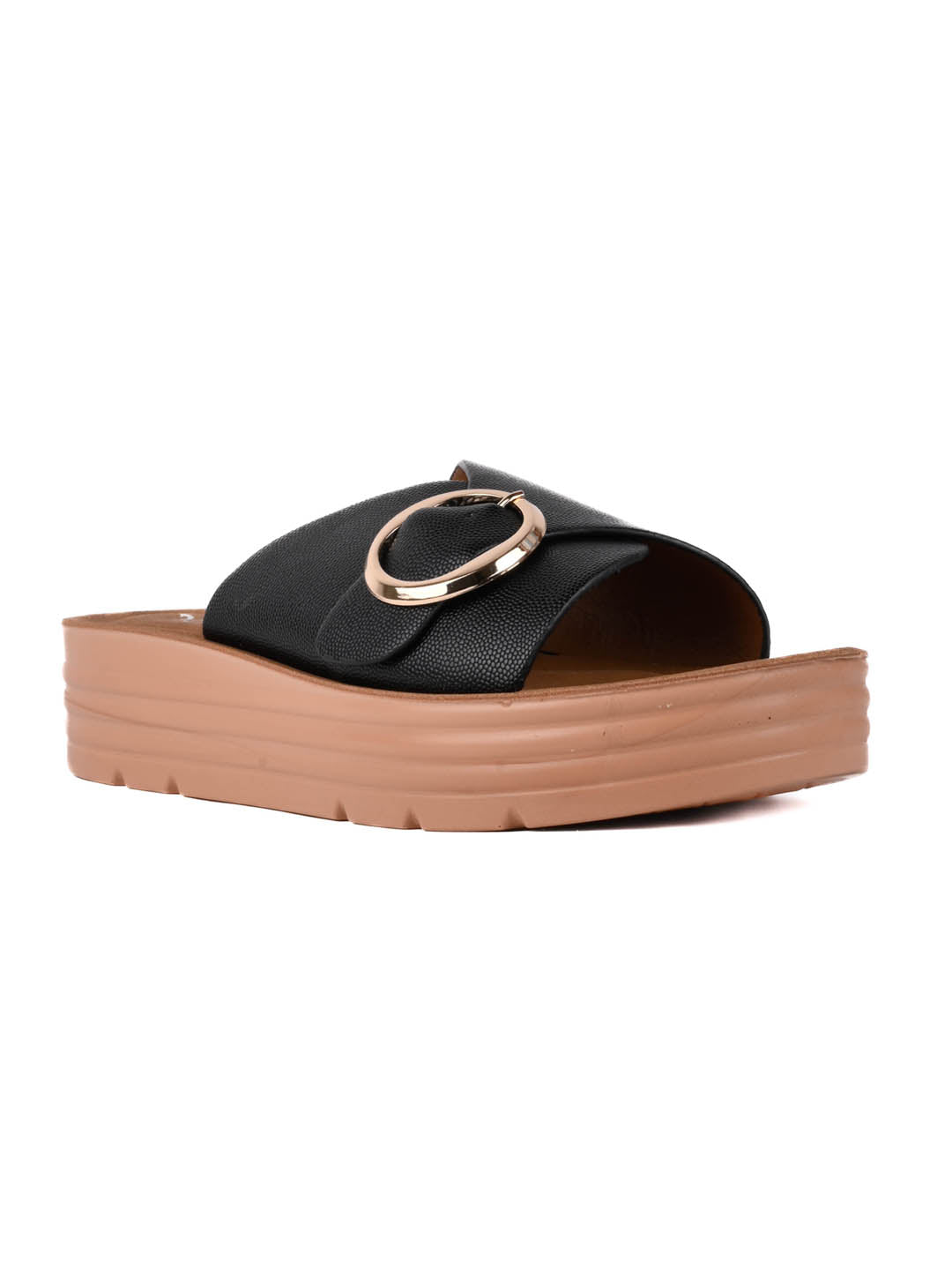 Women, Women Footwear, Black Sandals