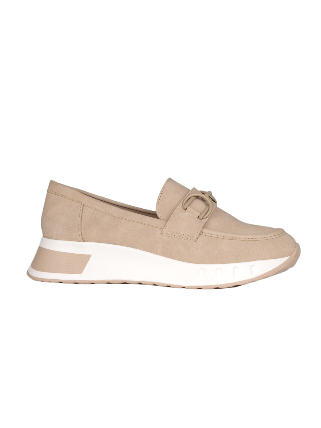 Women, Women Footwear, Beige Loafers