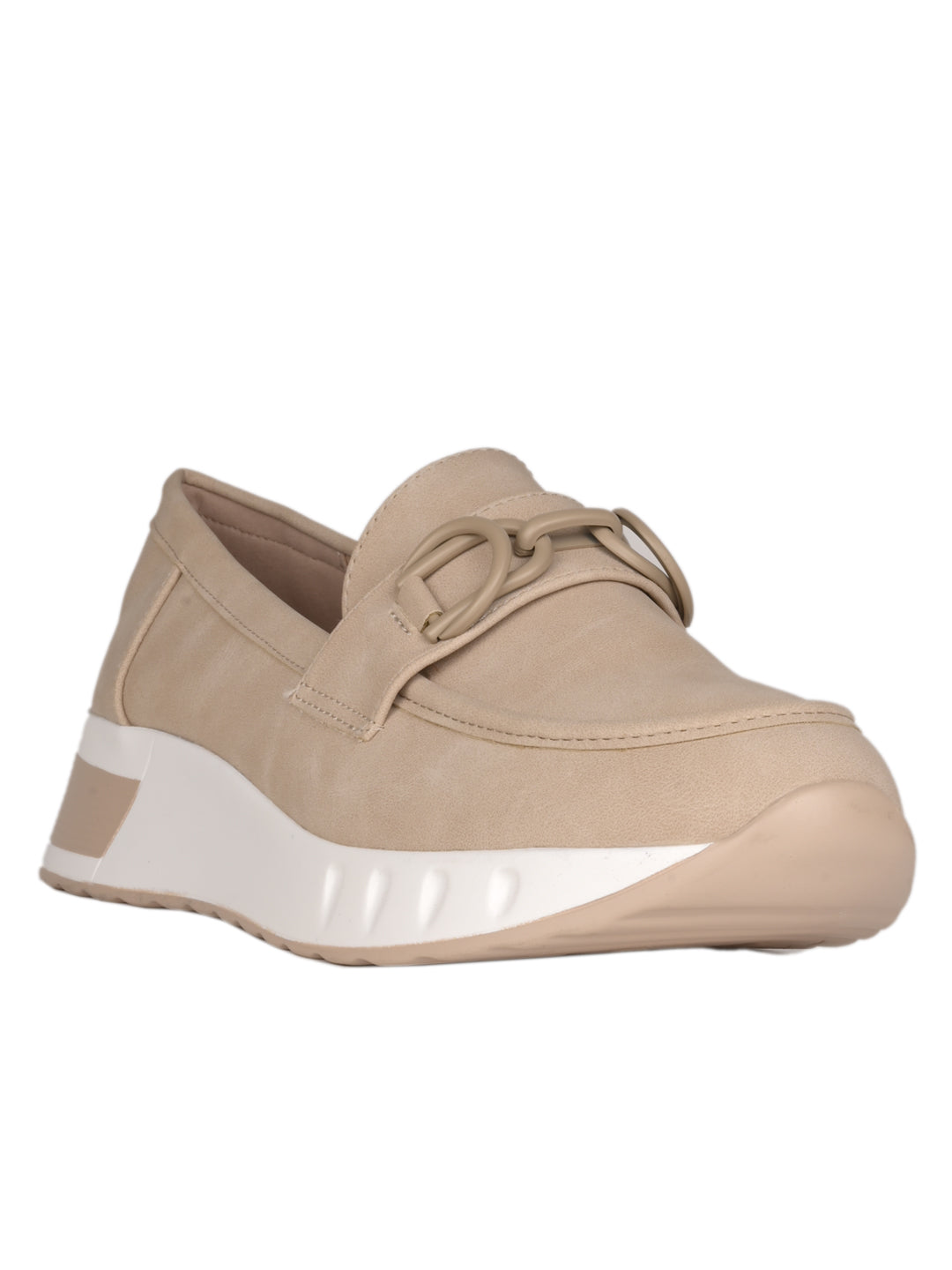 Women, Women Footwear, Beige Loafers