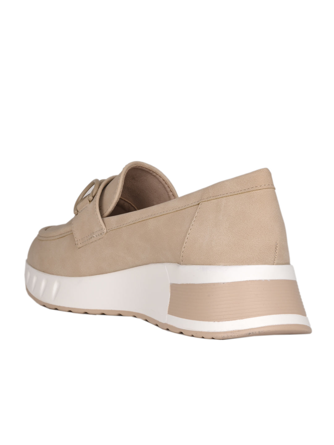 Women, Women Footwear, Beige Loafers