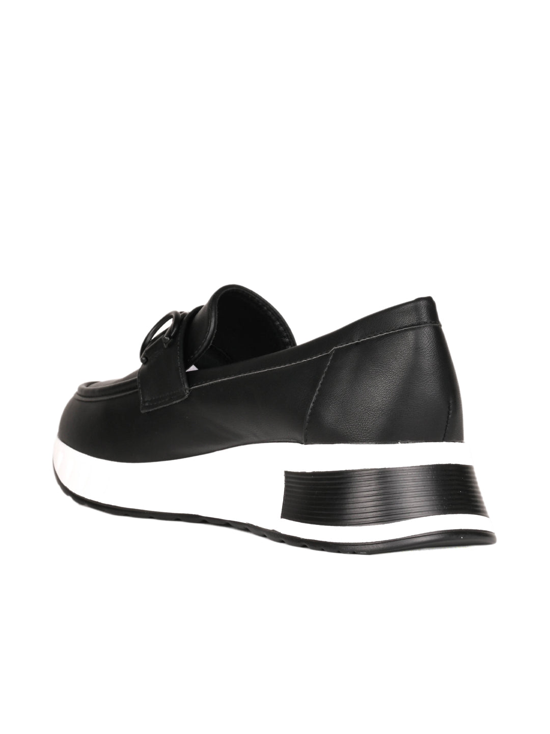 Women, Women Footwear, Black Loafers