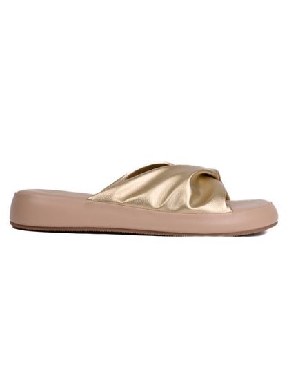 Women, Women Footwear, Beige Open Toe Flats