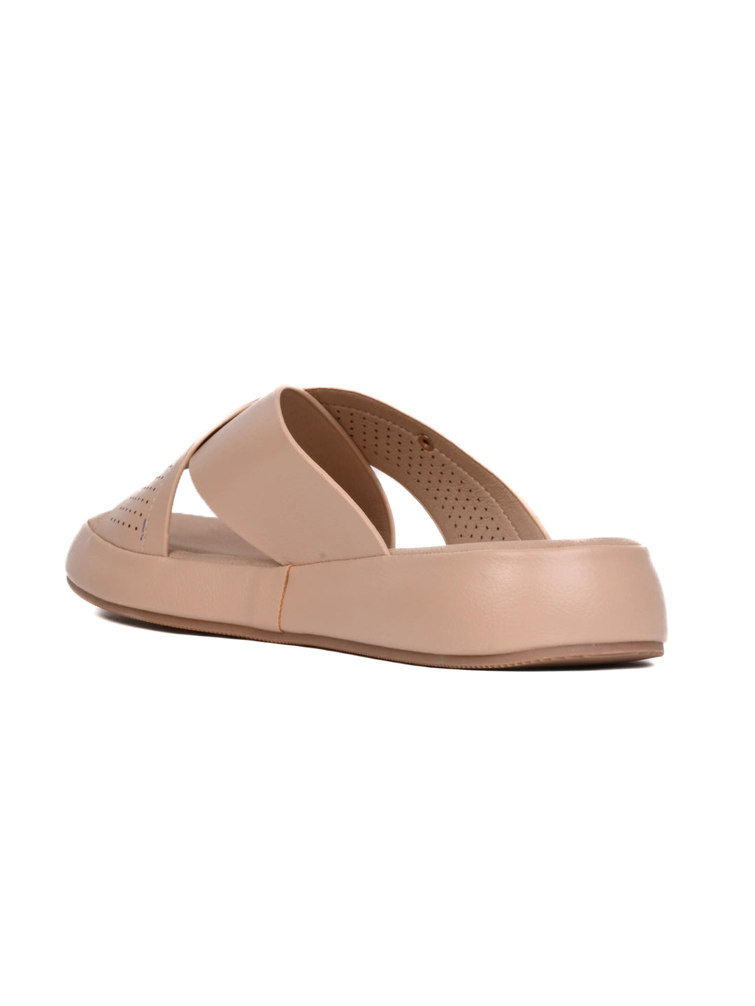 Women, Women Footwear, Beige Open Toe Flats