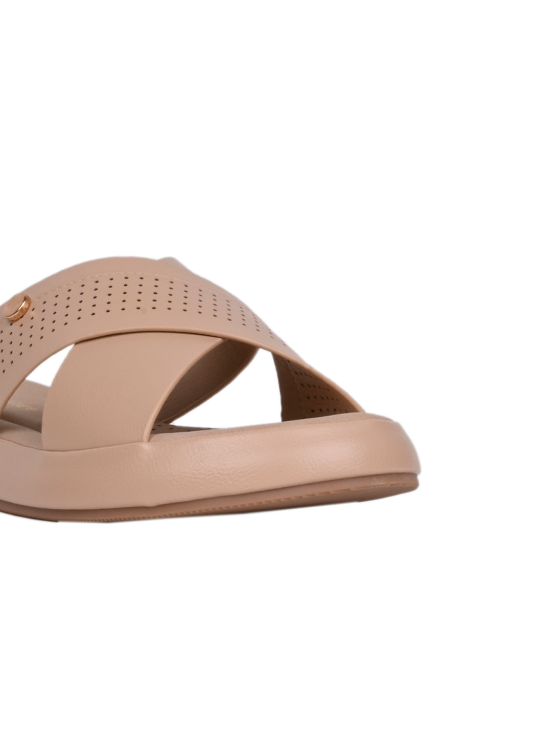 Women, Women Footwear, Beige Open Toe Flats