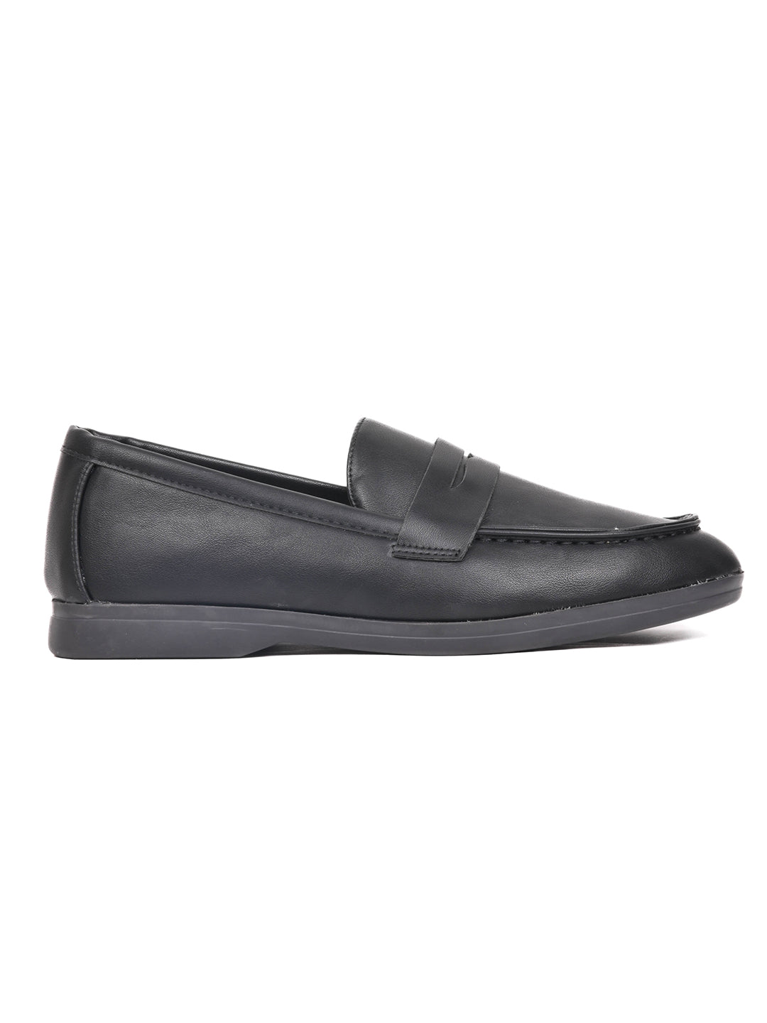 Women, Women Footwear, Black Loafers