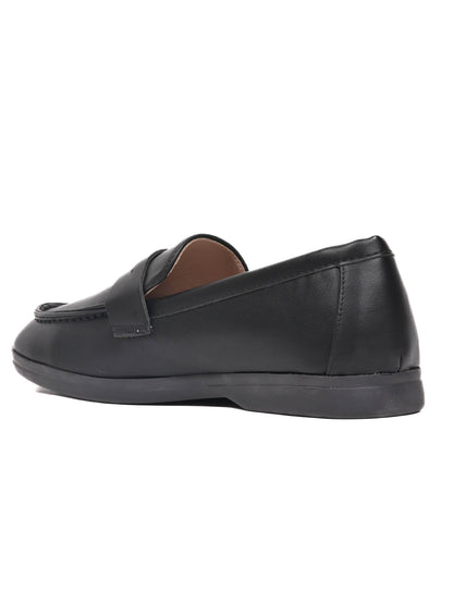 Women, Women Footwear, Black Loafers