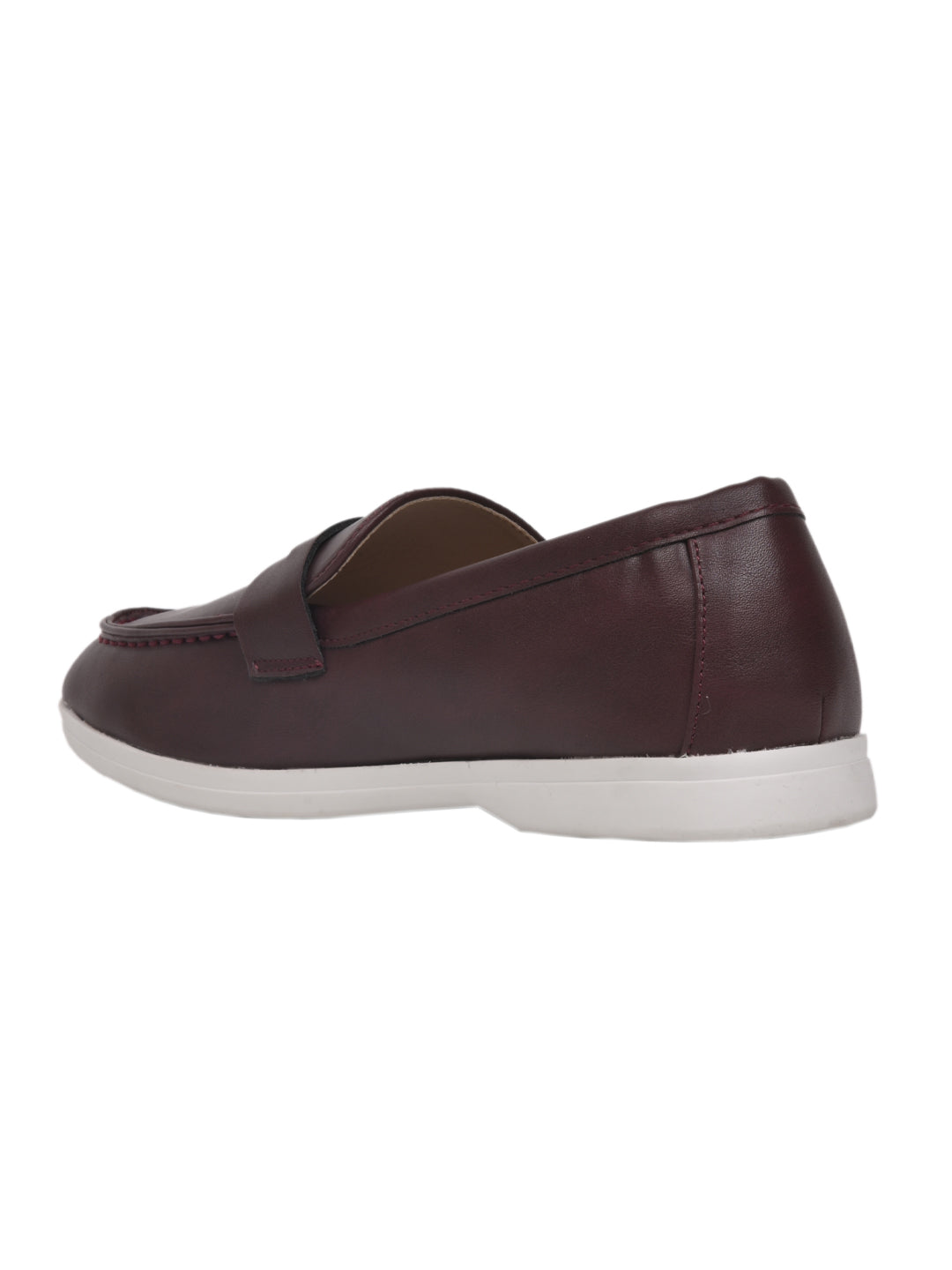 Women, Women Footwear, Maroon Loafers