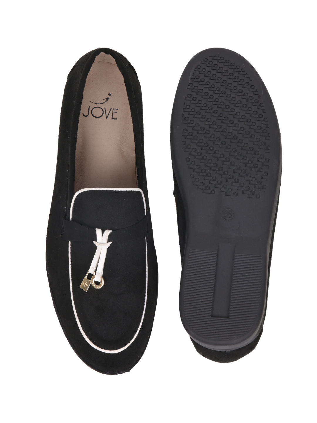 Women, Women Footwear, Black Loafers