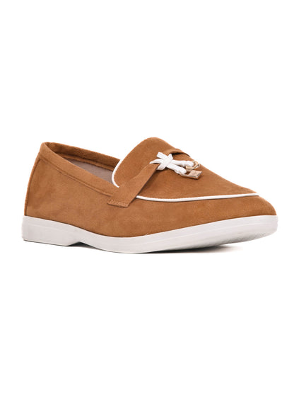 Women, Women Footwear, Camel Loafers