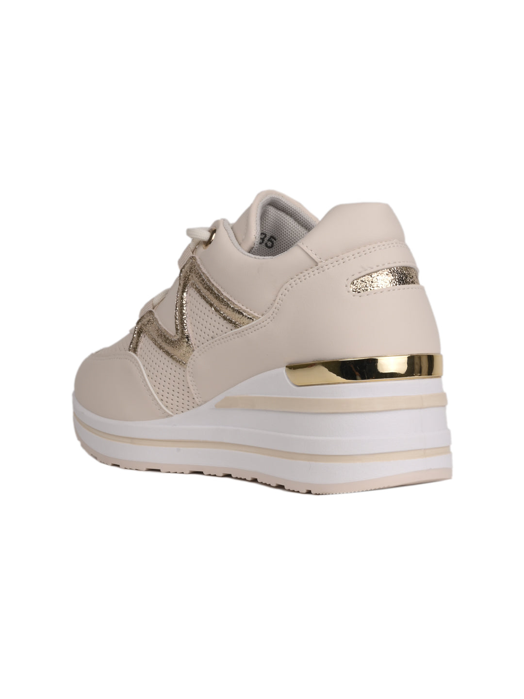 Women, Women Footwear, Beige Sneakers