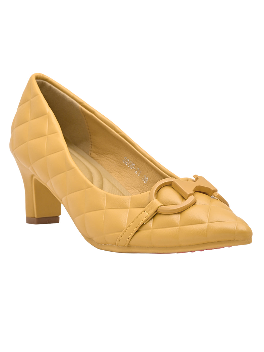 Footwear, Women Footwear, Mustard Pumps