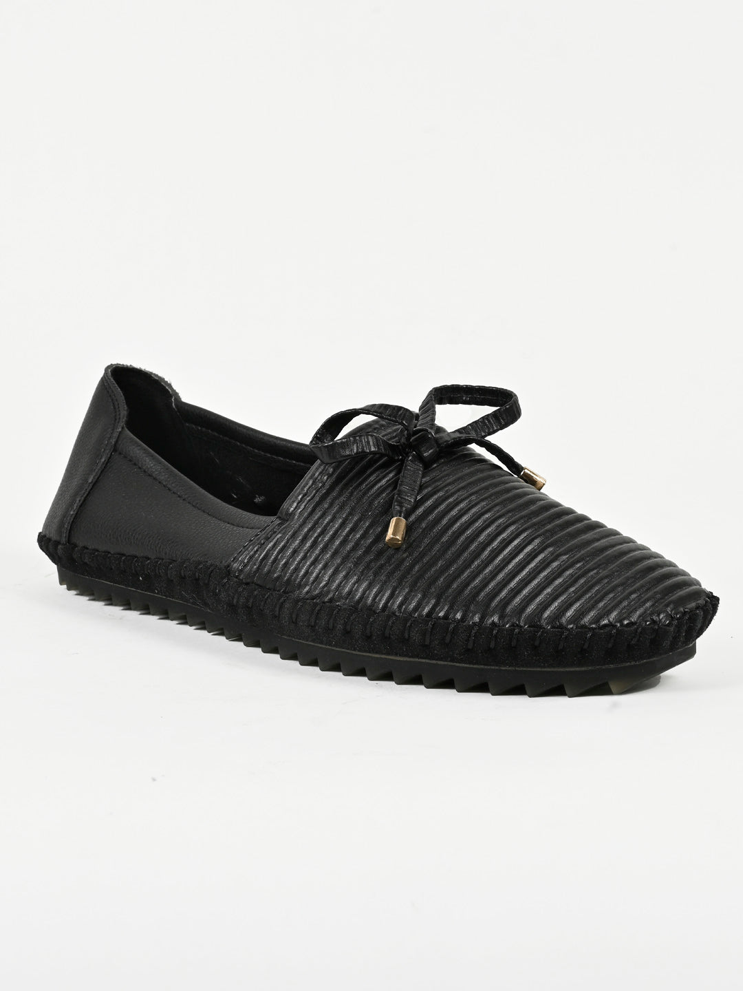 Women, Women Footwear, Black Loafers