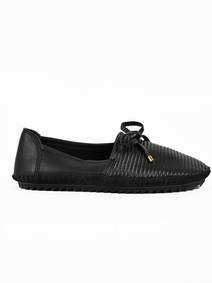 Women, Women Footwear, Black Loafers