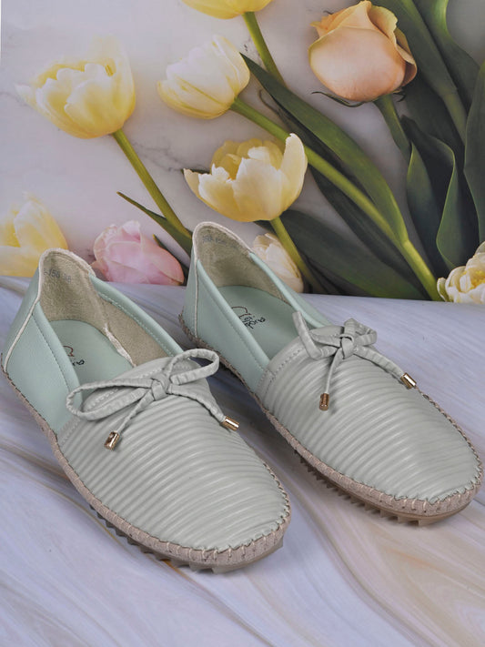 Women, Women Footwear, Sea Green Loafers