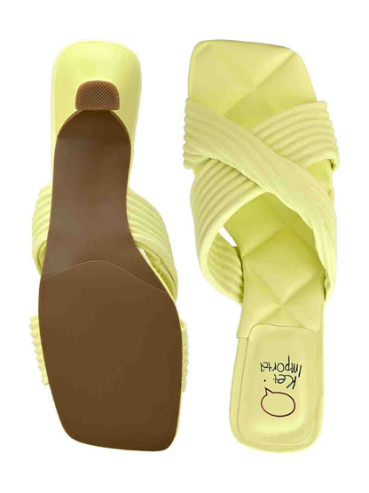 Footwear, Women Footewear, Yellow Sandals