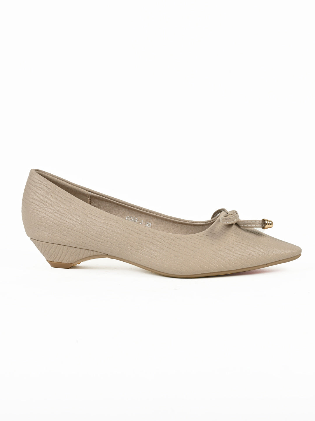 Women, Women Footwear, Beige Ballerinas