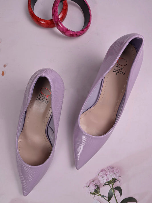 Women, Women Footwear, Purple Pumps