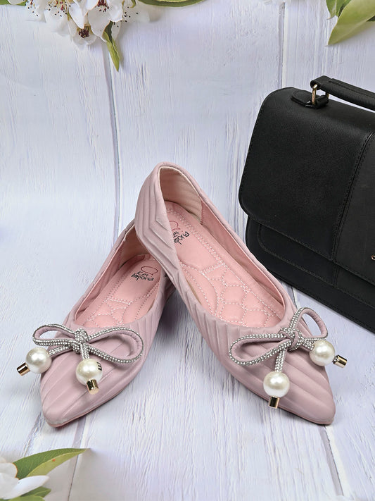 Women, Women Footwear, Lilac Ballerinas