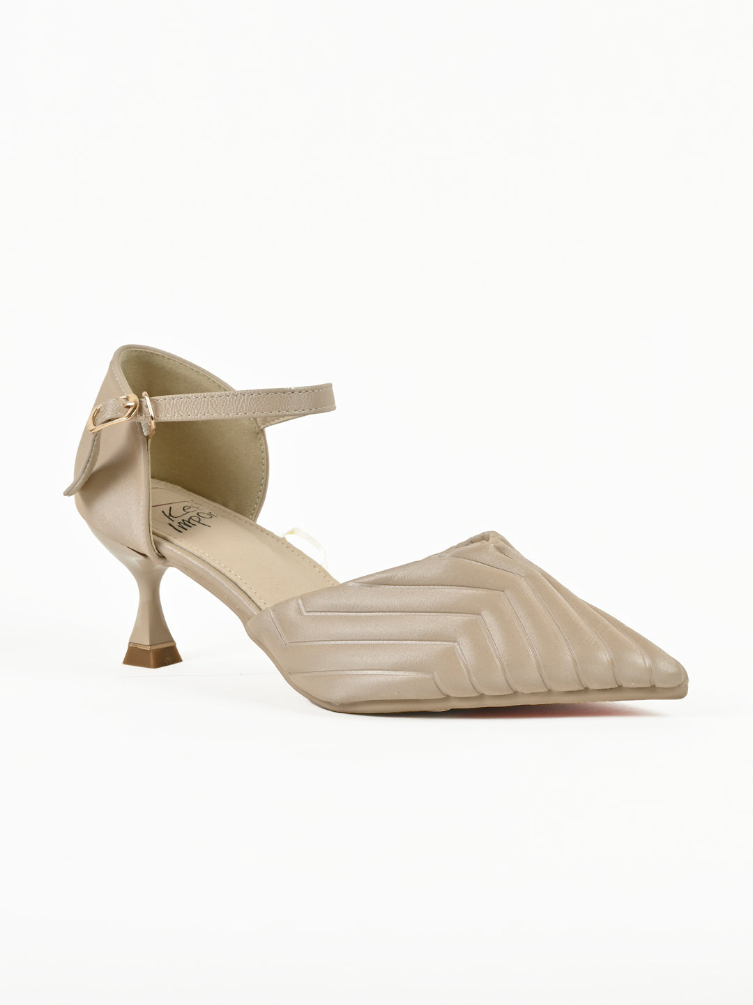 Women, Women Footwear, Beige Pumps