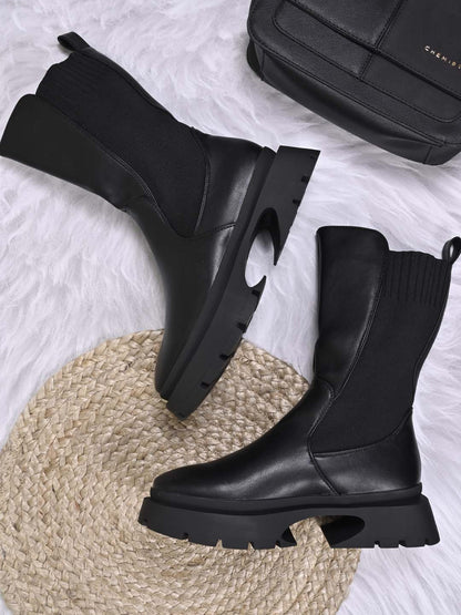 Women, Women Footwear, Black Boots