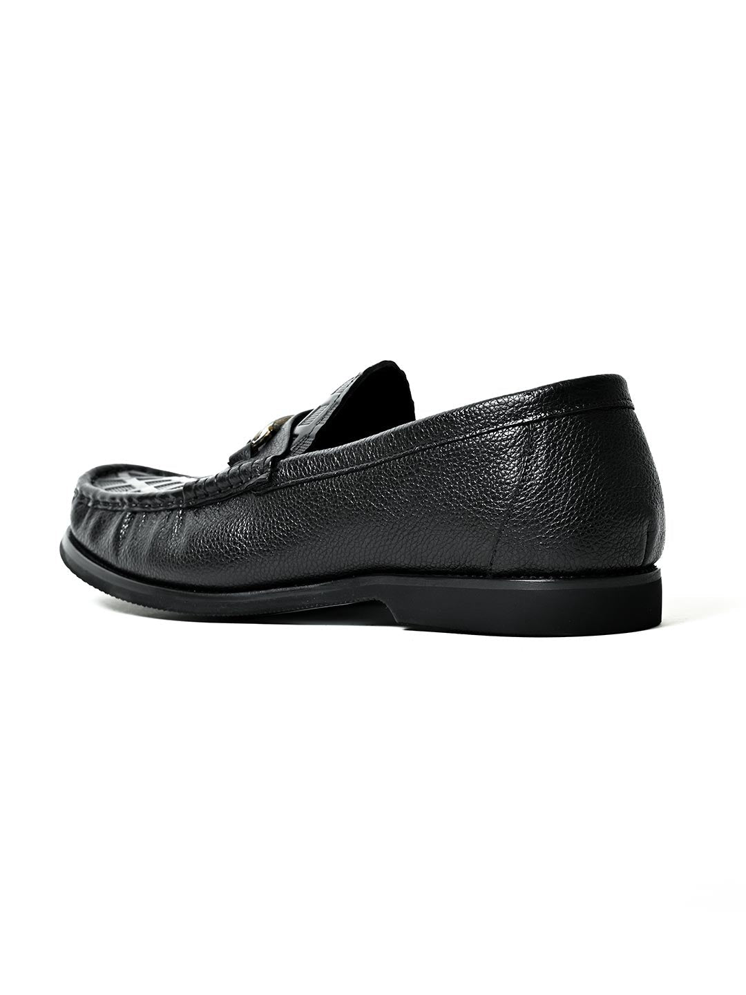 Men, Men Footwear, Black Loafers