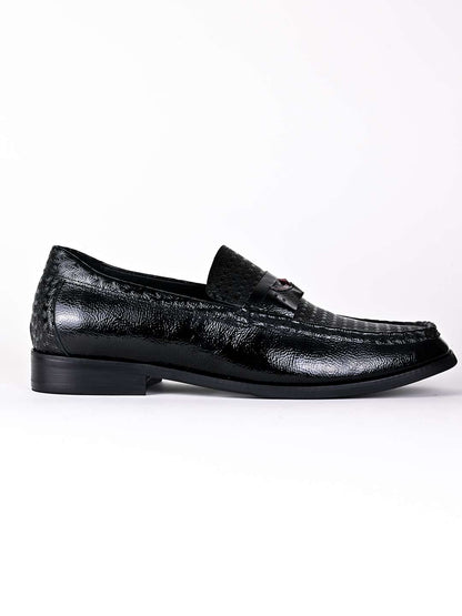 Men, Men Footwear, Black Loafers