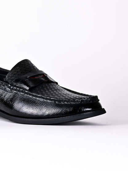 Men, Men Footwear, Black Loafers