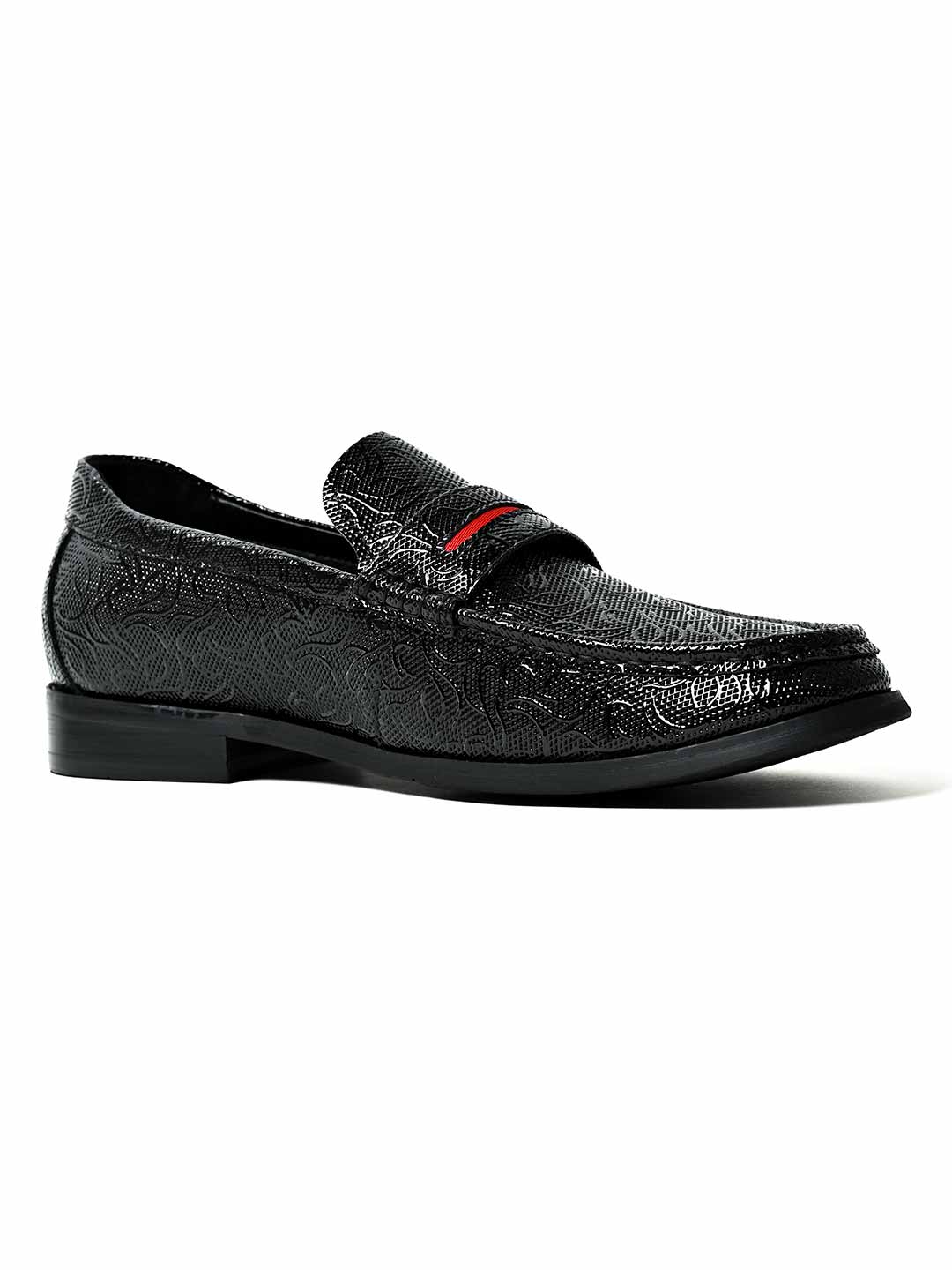 Men, Men Footwear, Black Loafers