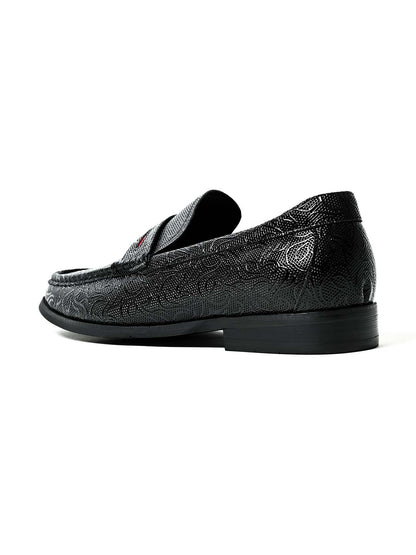 Men, Men Footwear, Black Loafers