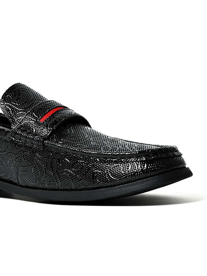 Men, Men Footwear, Black Loafers