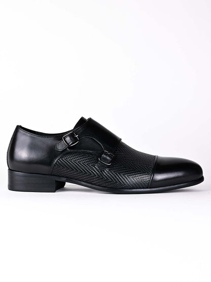 Men, Men Footwear, Black Monk