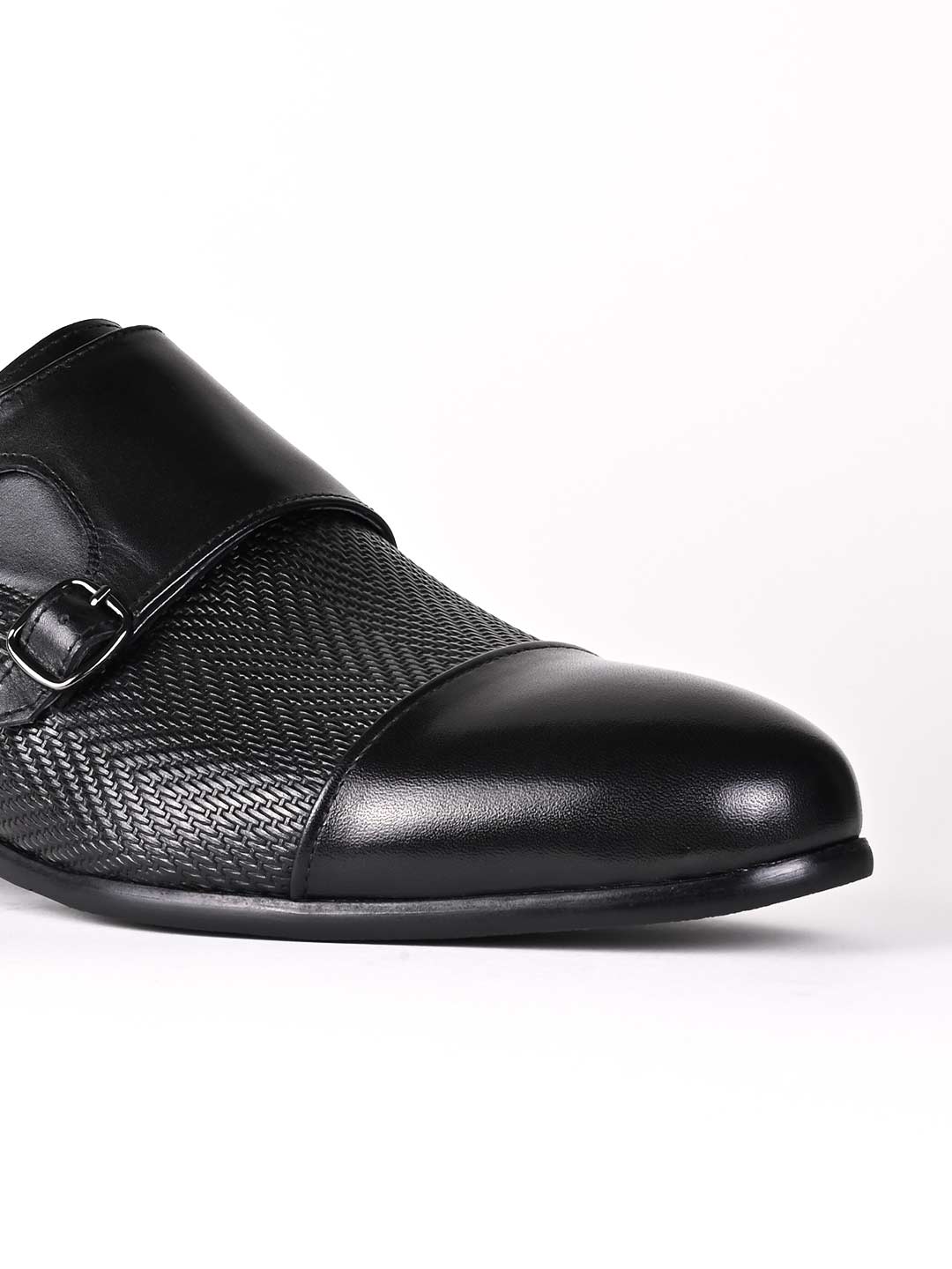 Men, Men Footwear, Black Monk