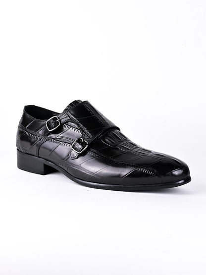 Men, Men Footwear, Black Monk