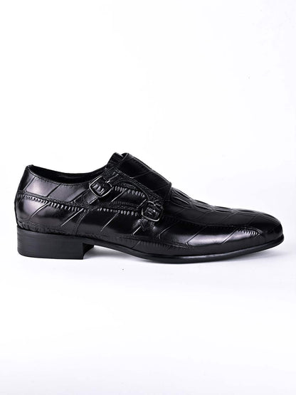 Men, Men Footwear, Black Monk