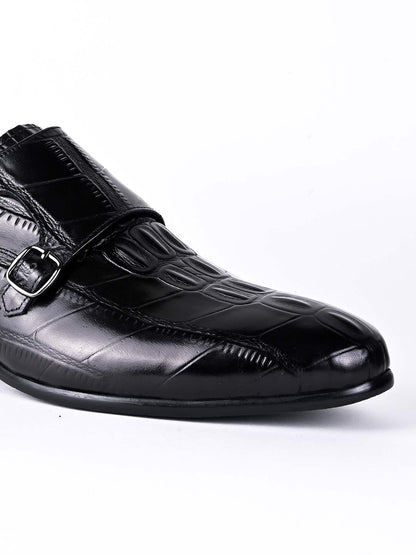 Men, Men Footwear, Black Monk