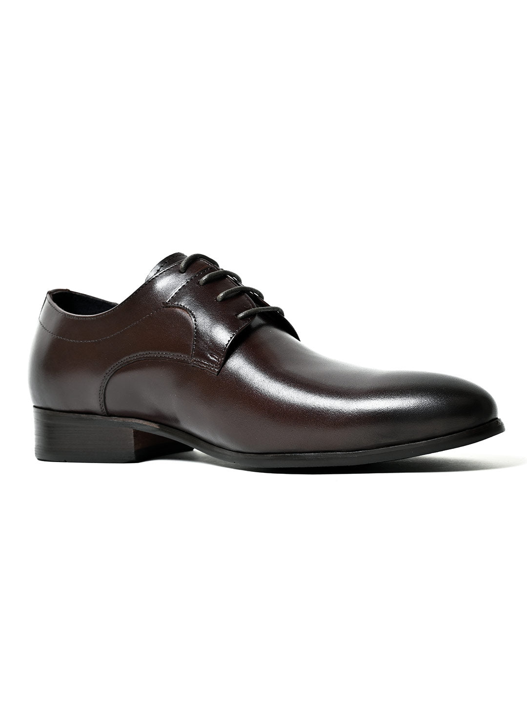 Men, Men Footwear, Brown Derby Formal Shoes