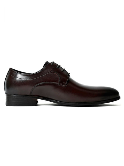 Men, Men Footwear, Brown Derby Formal Shoes