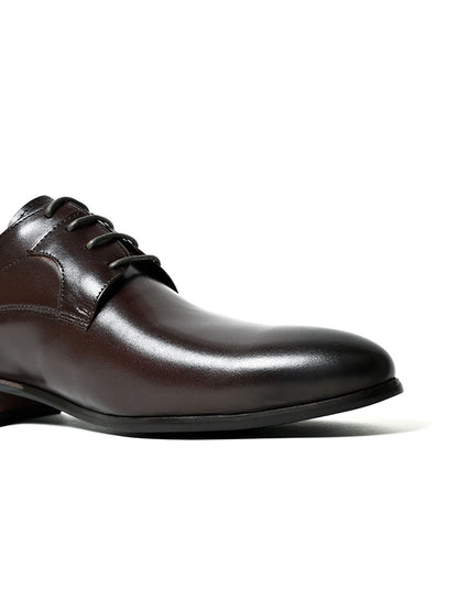 Men, Men Footwear, Brown Derby Formal Shoes