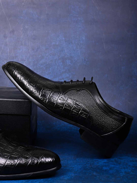 Men, Men Footwear, Black Oxfords