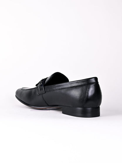 Men, Men Footwear, Black Formal Loafers