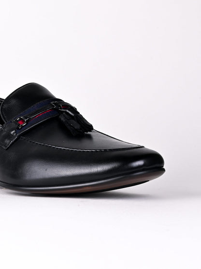 Men, Men Footwear, Black Formal Loafers