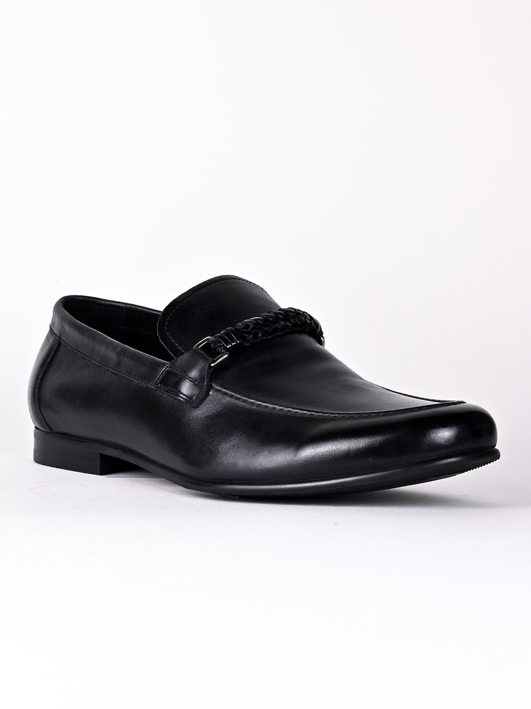 Men, Men Footwear, Black Formal Loafers